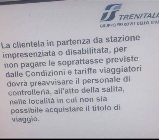 trenitalia disservizio