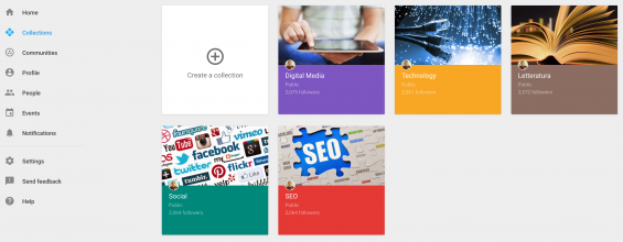 Google Plus Collections