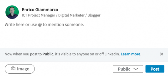 LinkedIn Post pubblici