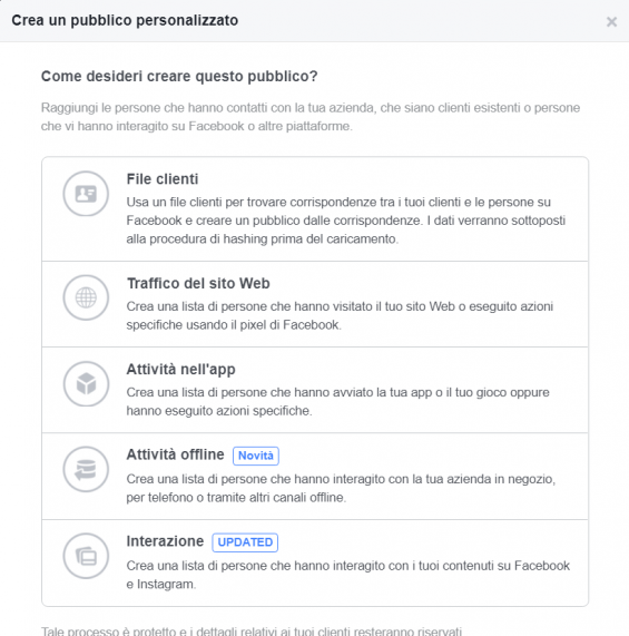 Pubblici Personalizzati