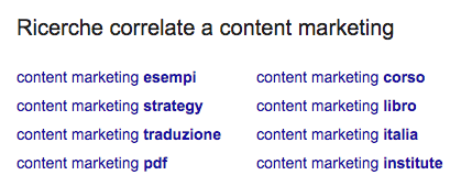 ricerche correlate google